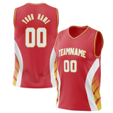 Custom Team Design Red & White Colors Design Sports Basketball Jersey