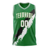 Custom Team Design Green & Black Colors Design Sports Basketball Jersey BS00BC041401