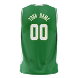 Custom Team Design Green & Black Colors Design Sports Basketball Jersey BS00BC051401