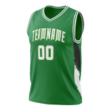 Custom Team Design Green & Black Colors Design Sports Basketball Jersey BS00BC051401