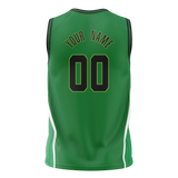 Custom Team Design Green & White Colors Design Sports Basketball Jersey BS00BC071402