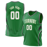 Custom Team Design Green & Black Colors Design Sports Basketball Jersey BS00BC081401