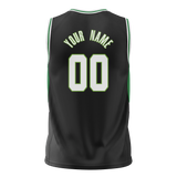 Custom Team Design Black & Green Colors Design Sports Basketball Jersey BS00BC090114