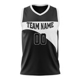 Custom Team Design Black & White Colors Design Sports Basketball Jersey BS00BN010102