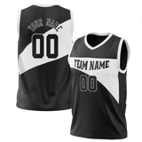 Custom Team Design Black & White Colors Design Sports Basketball Jersey BS00BN010102