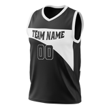 Custom Team Design Black & White Colors Design Sports Basketball Jersey BS00BN010102