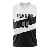 Custom Team Design White & Black Colors Design Sports Basketball Jersey BS00BN020201