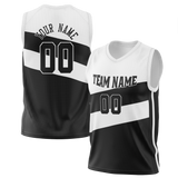 Custom Team Design White & Black Colors Design Sports Basketball Jersey