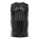 Custom Team Design Black & White Colors Design Sports Basketball Jersey BS00BN030102