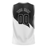 Custom Team Design White & Black Colors Design Sports Basketball Jersey BS00BN040201