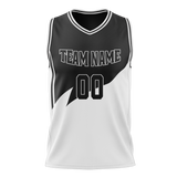 Custom Team Design White & Black Colors Design Sports Basketball Jersey BS00BN040201