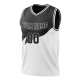 Custom Team Design White & Black Colors Design Sports Basketball Jersey BS00BN040201