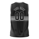 Custom Team Design Black & White Colors Design Sports Basketball Jersey BS00BN050102