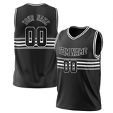 Custom Team Design Black & White Colors Design Sports Basketball Jersey