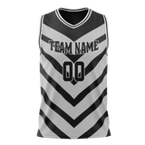 Custom Team Design Gray & Black Colors Design Sports Basketball Jersey BS00BN060301