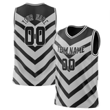 Custom Team Design Gray & Black Colors Design Sports Basketball Jersey