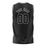 Custom Team Design Black & White Colors Design Sports Basketball Jersey BS00BN070102