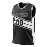 Custom Team Design Black & White Colors Design Sports Basketball Jersey BS00BN070102