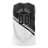 Custom Team Design Black & White Colors Design Sports Basketball Jersey BS00BN080102