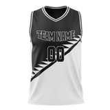 Custom Team Design Black & White Colors Design Sports Basketball Jersey BS00BN080102