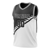 Custom Team Design Black & White Colors Design Sports Basketball Jersey BS00BN080102