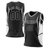 Custom Team Design Black & White Colors Design Sports Basketball Jersey BS00BN100102