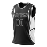 Custom Team Design Black & White Colors Design Sports Basketball Jersey BS00BN100102