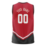 Custom Team Design Black & Red Colors Design Sports Basketball Jersey BS00CB010109