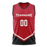 Custom Team Design Black & Red Colors Design Sports Basketball Jersey BS00CB010109