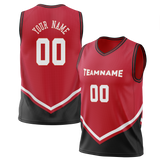 Custom Team Design Black & Red Colors Design Sports Basketball Jersey BS00CB010109