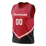 Custom Team Design Black & Red Colors Design Sports Basketball Jersey BS00CB010109