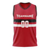 Custom Team Design Red & Black Colors Design Sports Basketball Jersey BS00CB020901