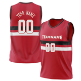 Custom Team Design Red & Black Colors Design Sports Basketball Jersey