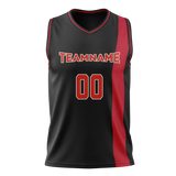 Custom Team Design Black & Red Colors Design Sports Basketball Jersey BS00CB030109