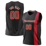 Custom Team Design Black & Red Colors Design Sports Basketball Jersey