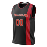 Custom Team Design Black & Red Colors Design Sports Basketball Jersey BS00CB030109