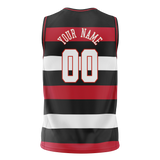 Custom Team Design Black & Red Colors Design Sports Basketball Jersey BS00CB040109