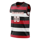 Custom Team Design Black & Red Colors Design Sports Basketball Jersey BS00CB040109