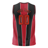 Custom Team Design Red & Black Colors Design Sports Basketball Jersey BS00CB050901