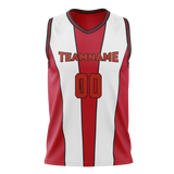 Custom Team Design Red & Black Colors Design Sports Basketball Jersey BS00CB050901