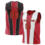 Custom Team Design Red & Black Colors Design Sports Basketball Jersey