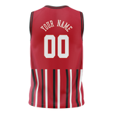 Custom Team Design Red & White Colors Design Sports Basketball Jersey BS00CB070902