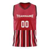 Custom Team Design Red & White Colors Design Sports Basketball Jersey BS00CB070902