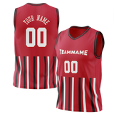 Custom Team Design Red & White Colors Design Sports Basketball Jersey BS00CB070902