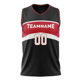 Custom Team Design Black & Red Colors Design Sports Basketball Jersey BS00CB080109