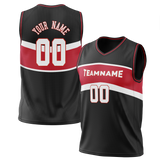 Custom Team Design Black & Red Colors Design Sports Basketball Jersey BS00CB080109