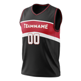 Custom Team Design Black & Red Colors Design Sports Basketball Jersey BS00CB080109