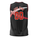 Custom Team Design Black & Red Colors Design Sports Basketball Jersey BS00CB090109