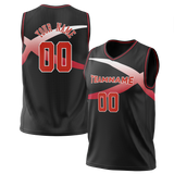 Custom Team Design Black & Red Colors Design Sports Basketball Jersey BS00CB090109