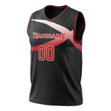 Custom Team Design Black & Red Colors Design Sports Basketball Jersey BS00CB090109